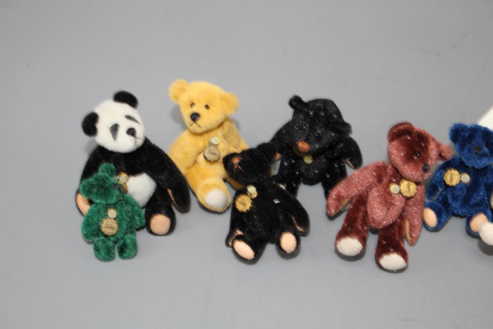 Twelve miniature Teddy Herman, eighteen miniature bears including Mystic Bears, Herman Pawsey & others